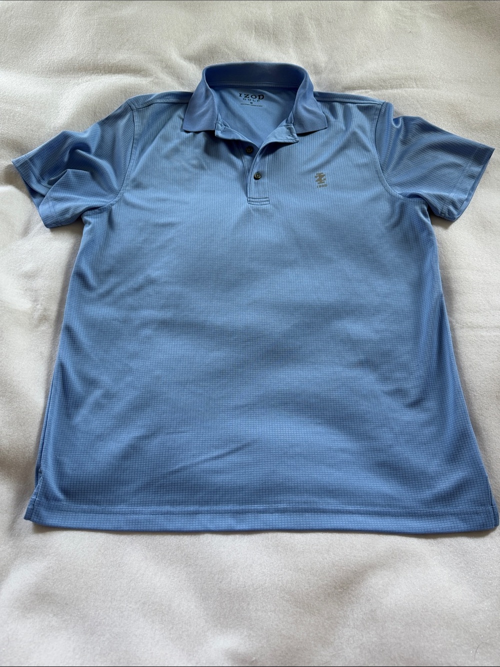 Izod Men's Light Blue Golf Short-Sleeve Polo